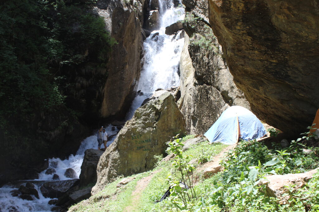 Waterfall on Kheerganga Trek - ShepherdTrail log 1