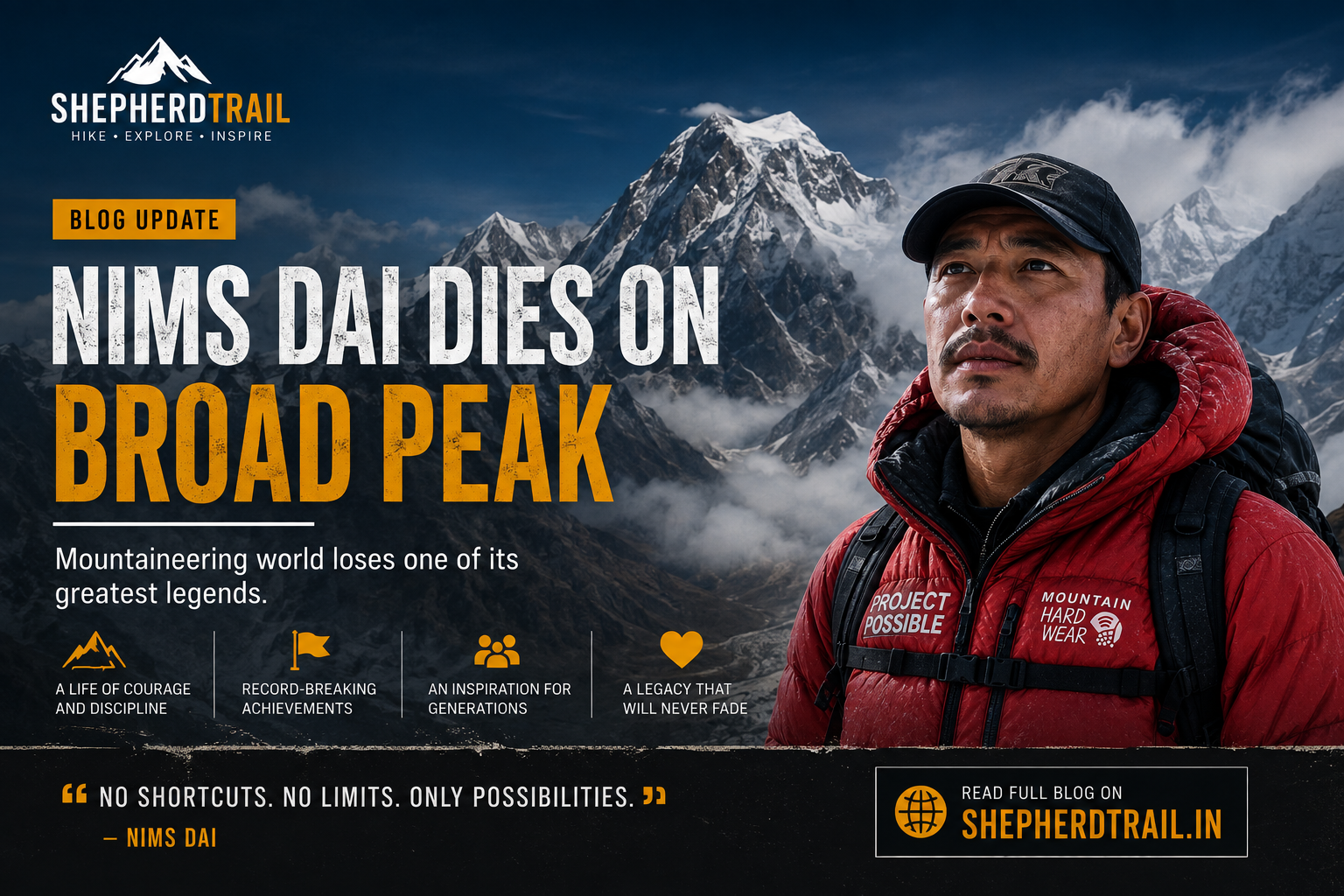 Nims Dai Dies on Broad Peak | Mountaineering Legend Remembered